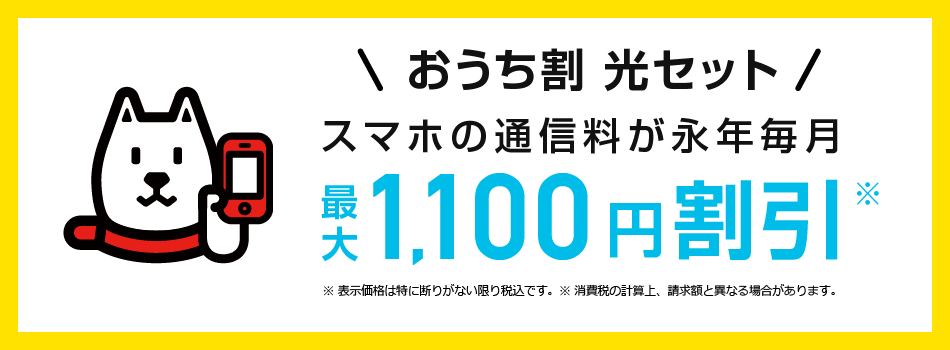 【公式】おうち割 光セット